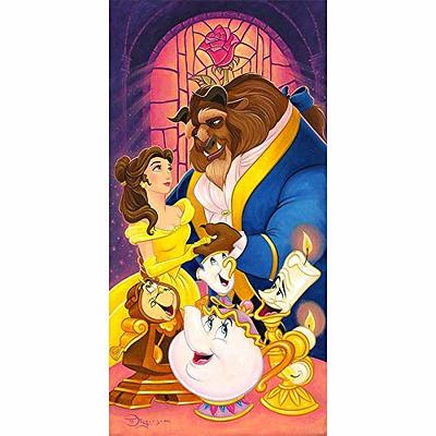  5D Diamond Painting Full Drill, Beauty and The Beast Diamond Art  for Adults & Kids Beginners, DIY 5D Diamond Painting Kits Stitch for Gift  Home Wall Decor (12 x 16 in)