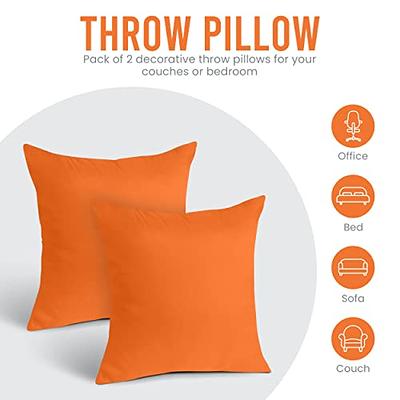 Ichrysania 18 x 18 Pillow Inserts Set of 2 with 100% Cotton Cover Couch  Pillows Bed Pillows Throw 18 Pillow Inserts Sofa Chair Pillows Square