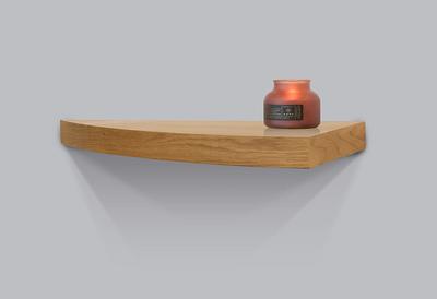 Origin 21 Black Corner Floating Shelf 11.42-in L x 11.42-in D Decorative Shelf | H22-0600