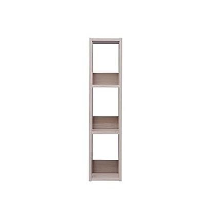 IRIS USA 3 Shelf Open Wood Shelving Rack Unit, Brown/Light Brown