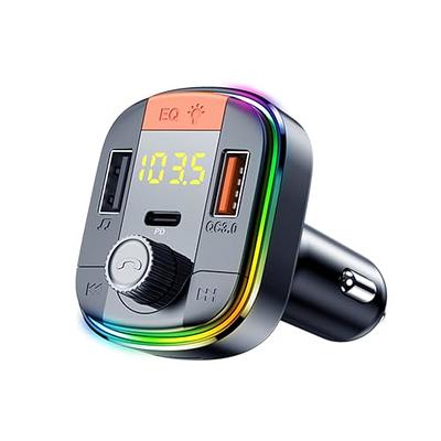 Syncwire Bluetooth 5.3 FM Transmitter Car Adapter 48W (PD 36W & 12W) [Light  Switch] [Hi-Fi Deep Bass] [Fast Charge] Wireless Radio Music Adapter LED  Display Hands-Free Calling Support USB Drive - Yahoo
