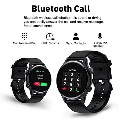 Smart Watch 2022 (Call Receive/Dial) Fitness Compatible iPhone Black