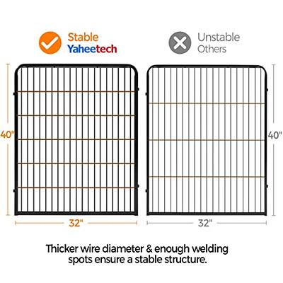 Yaheetech Dog Pen Panels, 2 Panels 40 Inch Height Dog Fence Dog