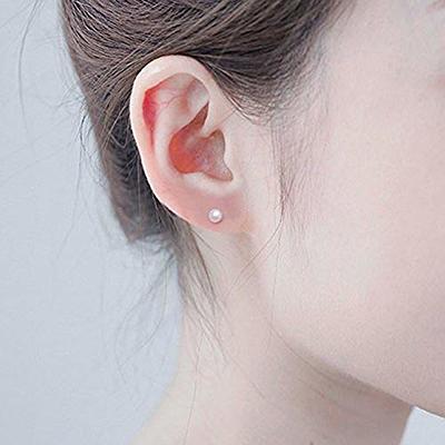  3mm CZ Screw Back Cartilage Earrings for Girls,Tiny Silver  Flatback Cubic Zirconia Stud Earrings Helix Earrings Cartilage Piercing  Jewelry Gift for Women Toddlers(3mm CZ, Silver) : Handmade Products