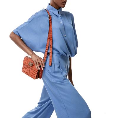 Trendy Faux Leather Handbag, Women's Crocodile Embossed Crossbody Bag  Stylish Purse With Removable Strap - Temu