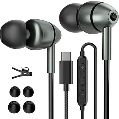 Auriculares USB C para iPhone 15 Pro Samsung S22 S23 Ultra S21 A54