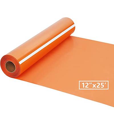  AHIJOY Heat Transfer Vinyl Orange Metallic Foil HTV 12