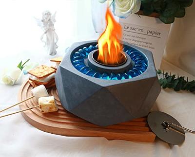 Coobest Tabletop Fire Pit, Small Table Top Firepit, Smokeless Fire Pit Bowl  for Table, Tabletop Fire Pit Bowl for Smores Maker, Garden Mini Fire Pit