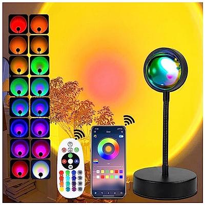 Sunset Lamp Projector Led Lamp,180 Degree Rotation Rainbow Projection Lamp,  Romantic Led Light for Kids Adults, Sunset Light for Home Party Living