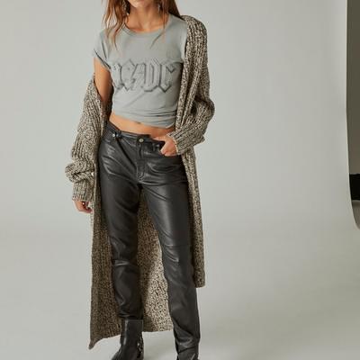 Lucky Brand High Rise Bridgette Skinny Leather Pants - Women's