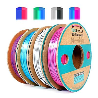 Buy 3D Printer Filament Rainbow Silk PLA, SUNLU Multicolor PLA Filament  1.75mm Dimensional Accuracy +/- 0.02 mm, Neatly Wound Rainbow Color Change  3D Printing Filament for Most FDM 3D Printers, Rainbow 01