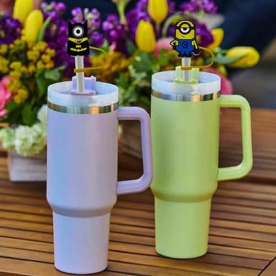 5 Pcs] Brighten Your Stanley Cup & Stitch Water Bottle w/Cute Cartoon Straw  Covers - Cute
