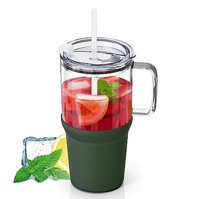 Reusable Tumblers With Straw And Lid Bpa Free Cold Coffee - Temu