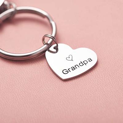 Fishing in Heaven dad Memorial Gift Keychain Loss of father papa