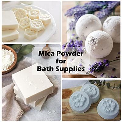 HTVRONT White Mica Powder for Epoxy Resin - 3.5 oz (100g) Nature Non-Toxic  Mica Pigment Powder