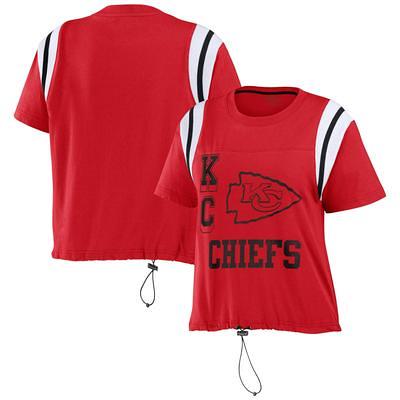 Women's Fanatics Branded White Kansas City Chiefs Retro Power Long Sleeve T- Shirt