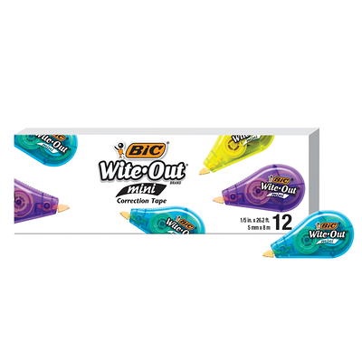 BIC Wite Out Mini Correction Tape White Pack Of 12 Dispensers - Office Depot