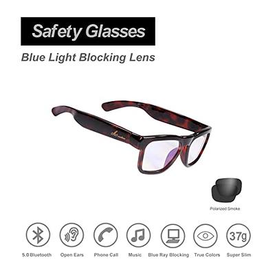 OhO Smart Glasses,Safety Glasses with Bluetooth Speaker,Indoor