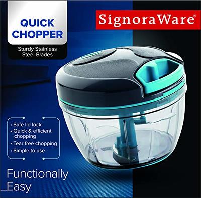 Premium Manual Food Processor - Easy Pull Food Chopper - Powerful Vegetable