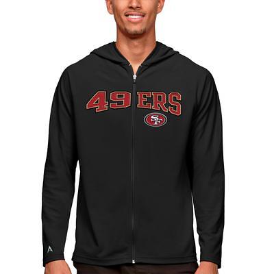 Men's '47 Black San Francisco 49ers Box Out Headline Pullover Hoodie