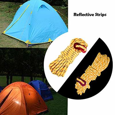 Unique Bargains Camping Hiking Tent Nylon Reflective Guyline Cords
