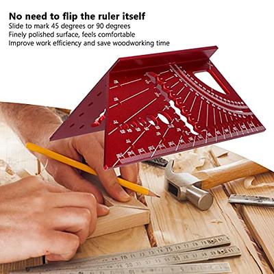 Right Angle Ruler, 300mm Aluminium Alloy Thickened 90 Degree Right Angle  Ruler, Woodworking Measuring Tool for Woodworking, Carpenter, Construction  - Yahoo Shopping