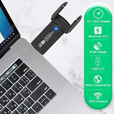 USB WiFi Adapter, 1300Mbps Dual Band 2.4/5Ghz Wireless Network