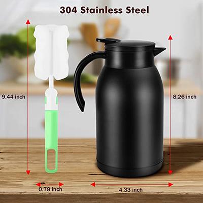 Stainless Steel Thermal Coffee Carafe Dispenser, Unbreakable