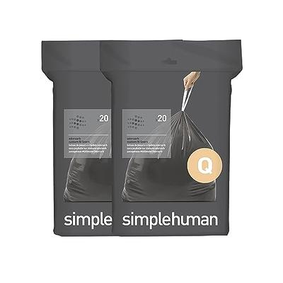 Emily's Choice Heavy Duty Biodegradable Trash Bag Code M (50 Count)with D2W  Technology, Custom Fit Trash Bag compatible with Simplehuman Code M trash