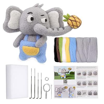 Woolbuddy Needle Felting Elephant Kit