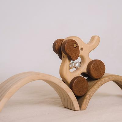 5 Pieces Wooden Baby Toys Wooden Toys for Babies 0-6-12 Months