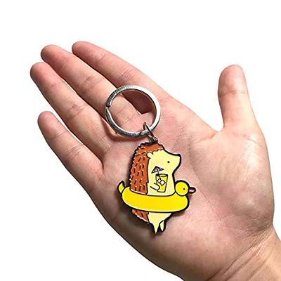 Cartoon Hot Dog Shaped Plush Bag Pendant Keychain