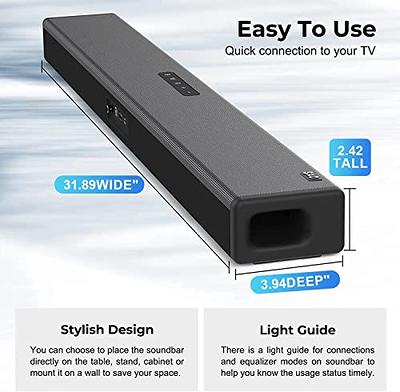 ULTIMEA Sound Bars for Smart TV with Dolby Atmos, 3D Surround Sound System  for TV Speakers, 2.1 Soundbar for TV with Subwoofer, Bass Boost, Peak Power