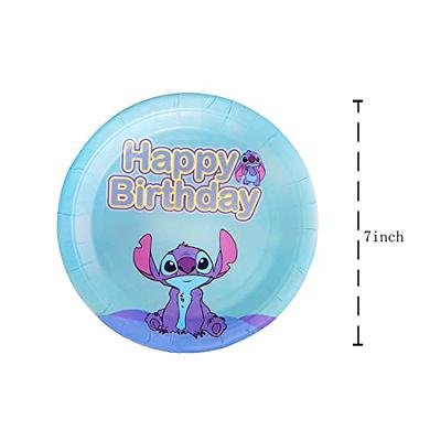 Lilo and Stitch Party Supplies,Includes 20 Paper Plates - 20 Napkin - 1 Table CL