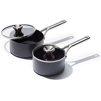 KOCH SYSTEME CS koch systeme cs csk 11+12in nonstick frying pan sets with  glass lids-cookware sets with stone-derived ultra nonstick coating