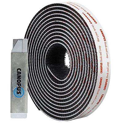 10 Metre Black 3P Eco Scratch Velcro Reel Hook & Loop - ECOS-DB-10