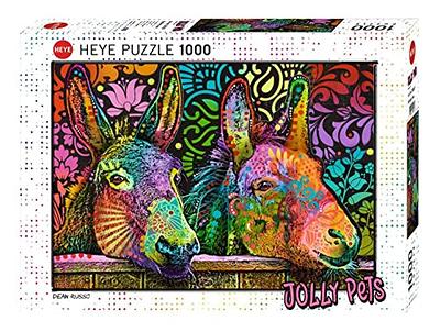 Dean Russo Beware Pit Bull 500 Piece Jigsaw Puzzle