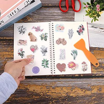 4 Pcs Sticker Collecting Book Album Reusable Sticker Book with a Plastic  Spatula