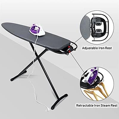 Duwee Ironing Board with Retractable and Adjustable Iron Rest