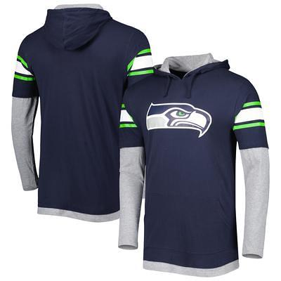 Tommy Hilfiger Men's Tommy Hilfiger College Navy/Neon Green Seattle Seahawks  Quarter-Zip Pullover Hoodie