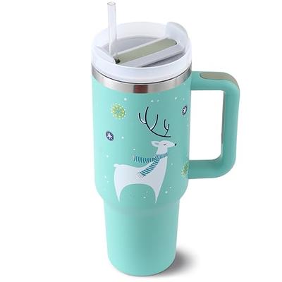 Christmas Cow 20 oz Skinny Tumbler with Straw & Lid - Candy Cane Desig –  Michelle's Variety Shop