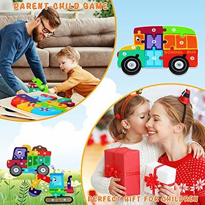 Montessori Mama Wooden Toddler Puzzles for Kids Ages 2-4, Toys