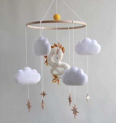 Butterfly Mobile/ Mobile Bebe/ Felt Baby Mobile Girl/ Cloud Mobile Nursery/  Woodland Mobile/ Newborn Gift/ Felt Butterfly Crib Mobile Girl 