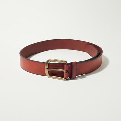 Brooks Brothers Men's Stitched Leather Belt