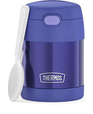 Thermos Vacuum Insulated Food Jar with Folding Spoon, Lavender, 16 Ounce