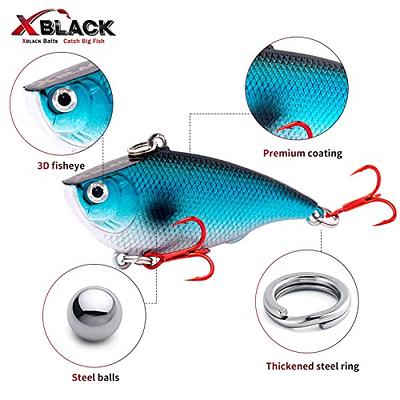 XBLACK VIB Fishing Lures VIB Baits Hard Fishing Lures Kit Sinking Fishing  Lures Set ‎for Saltwater Freshwater Bass, Redfish, Trout, Walleye, XBLACK  Baits, Catch Big Fish! : Buy Online at Best Price