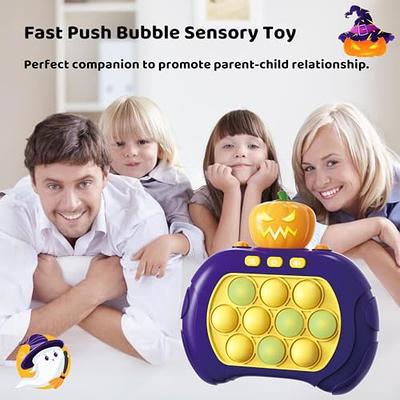 Fast Push Bubbles Pop Fidget Toy It Game, Quick Push Light Up Pop  Interactive Sensory Toy