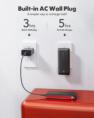 VIYISI Portable Charger with Built-in Cables, Fast Charging Power Bank with  Wall Plug 10000mAh, USB C Battery Pack Compatible with iPhone  15/14/13/12/11, Samsung, Huawei, More USB-C Devices - Black - Yahoo Shopping