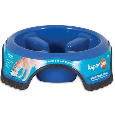 Frisco Non-Skid Slow Feeder Dog & Small Pet Bowl, Black