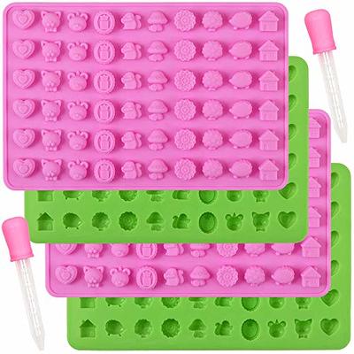 Many Cavities Gummy Candy Molds Silicone Chocolate Gummy Molds With Dropper  Nonstick Food Grade Silicone - Buy Many Cavities Gummy Candy Molds Silicone  Chocolate Gummy Molds With Dropper Nonstick Food Grade Silicone